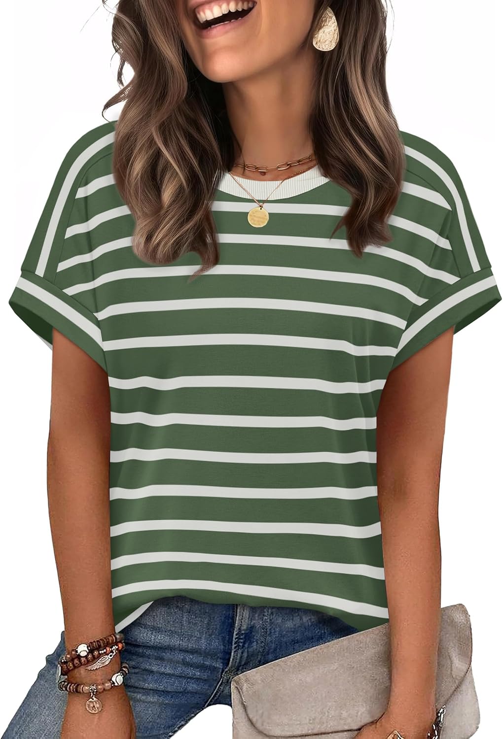 Marisol Women's Round Neckline Top – Cap Sleeves, Comfortable Fit & Flexible Fabric