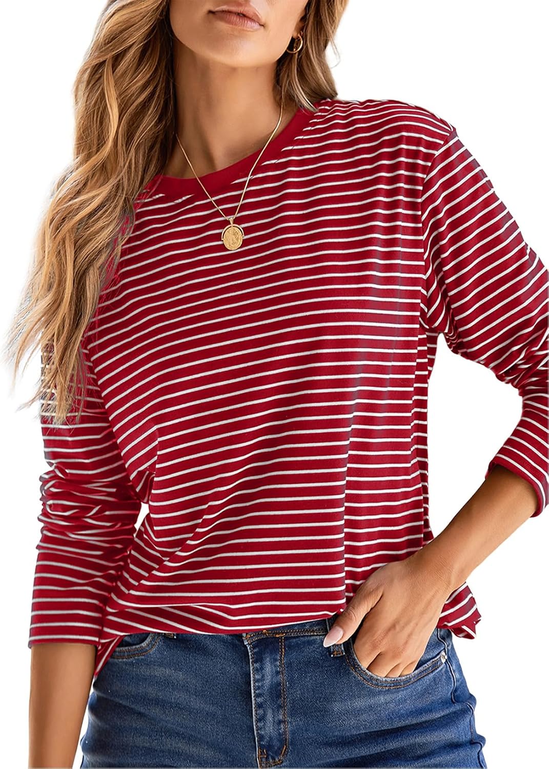 Lorcan Women's Knit Top – Crewneck, Easy Fit & Gentle Stretchy Material