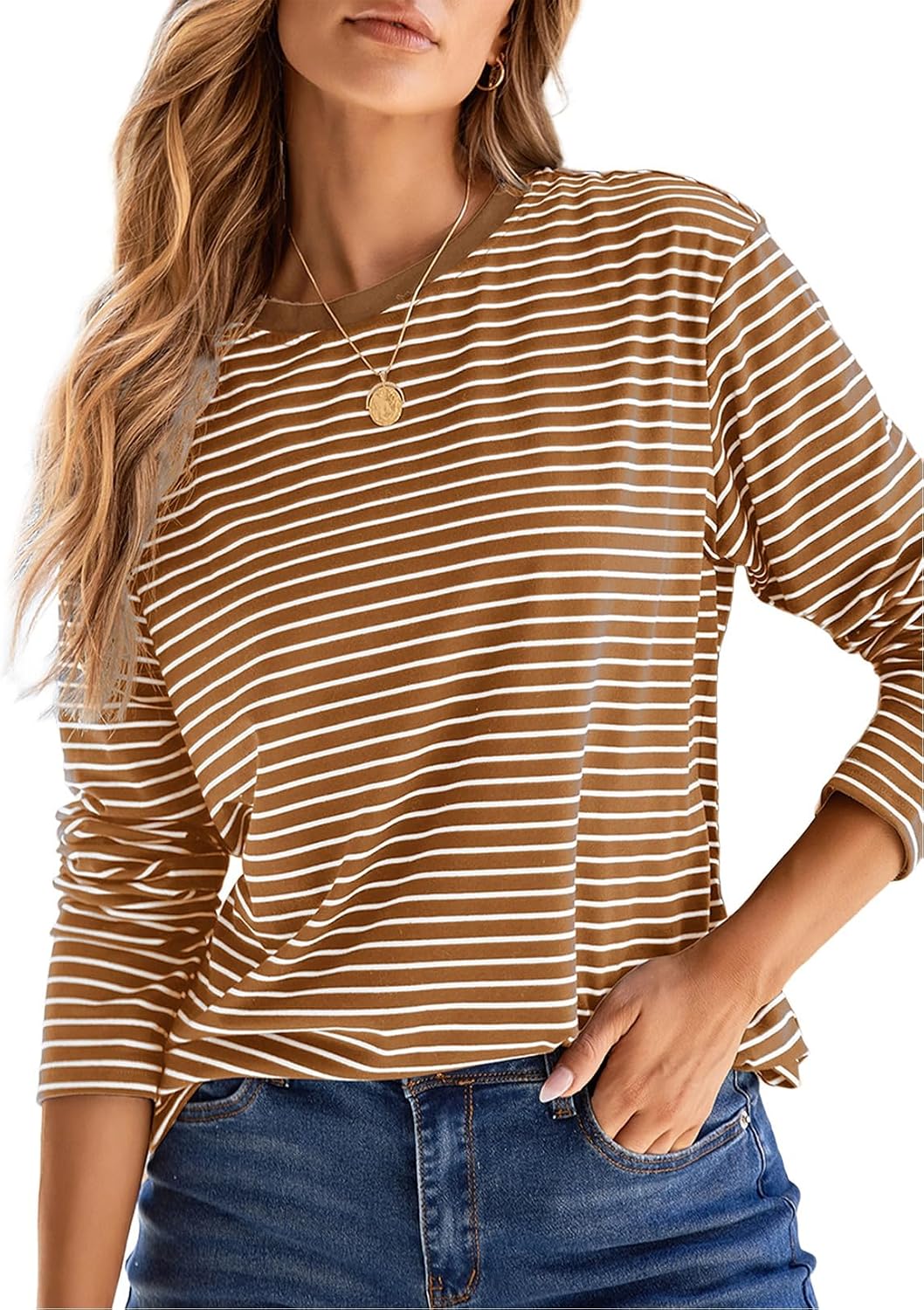 Lorcan Women's Knit Top – Crewneck, Easy Fit & Gentle Stretchy Material