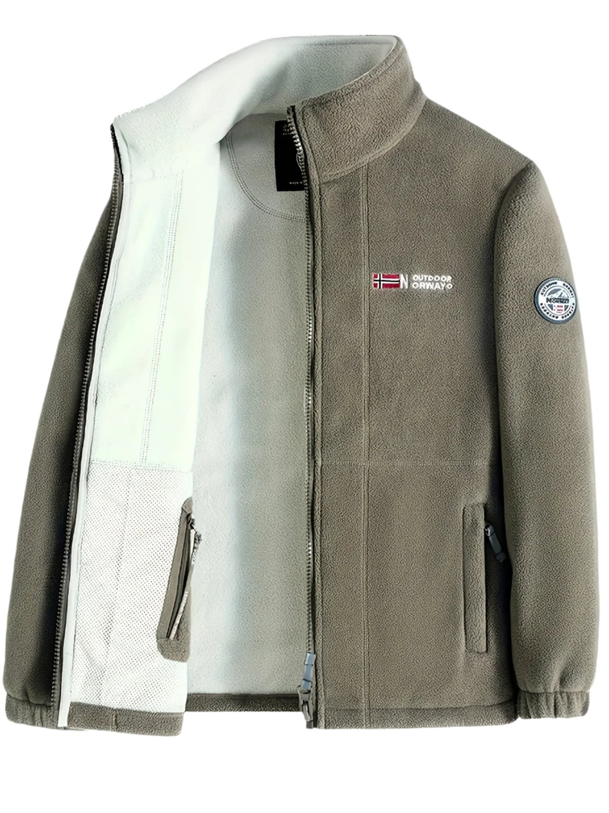 Halden Men's Outdoor Fleece Jacket – Gentle, Lightweight Warmth with a Protective Collar