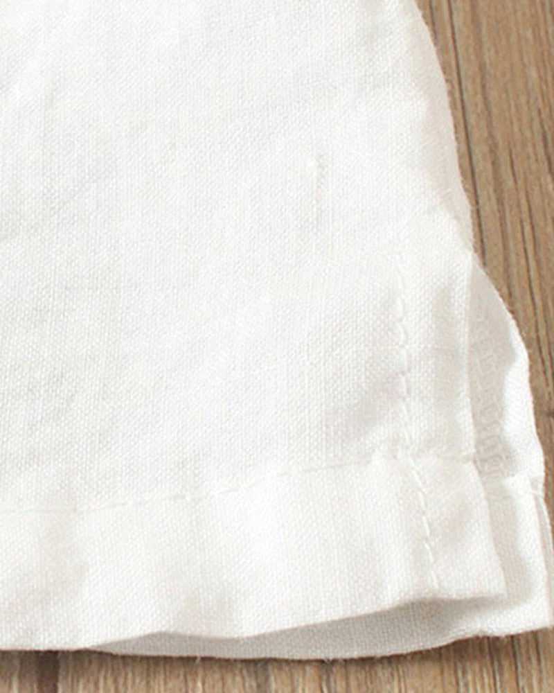 Vireo Women's Blouse – Lightweight Linen Blouse with Button-Up Front & Effortless Natural Look