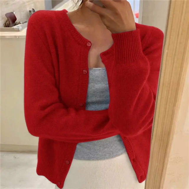 Oisin Women's Cardigan – Plush Knit Sweater with a Comfortable Fit & Effortless Timeless Elegance