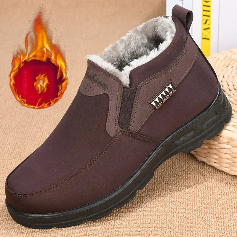 Rosamund Men's Winter Shoes – Cozy Slip-On Thermal Shoes with Plush Lining