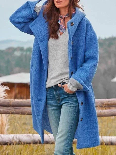 Siofra Women's Plush Wool Coat – Stylish, Insulating & Versatile for Winter