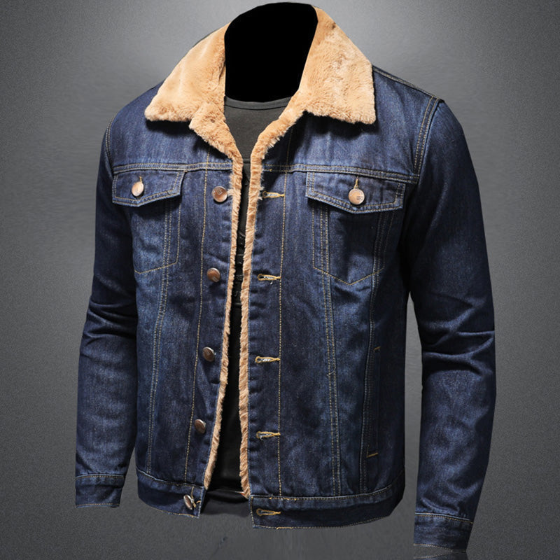 Jacinta Men's Denim Jacket – Insulating Lined Jean Jacket with Classic Modern Style