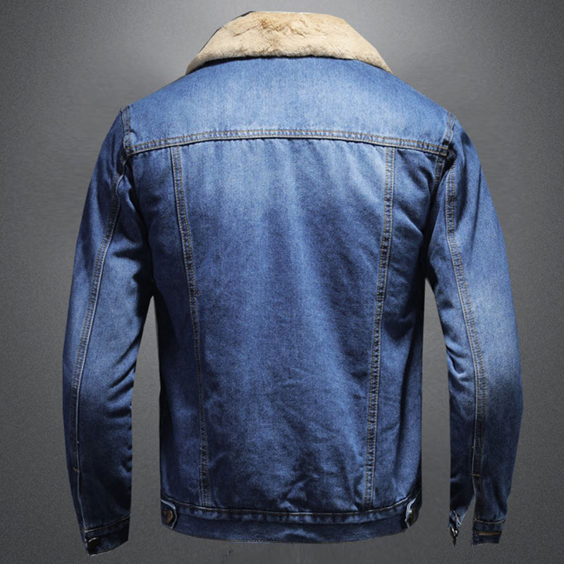 Jacinta Men's Denim Jacket – Insulating Lined Jean Jacket with Classic Modern Style