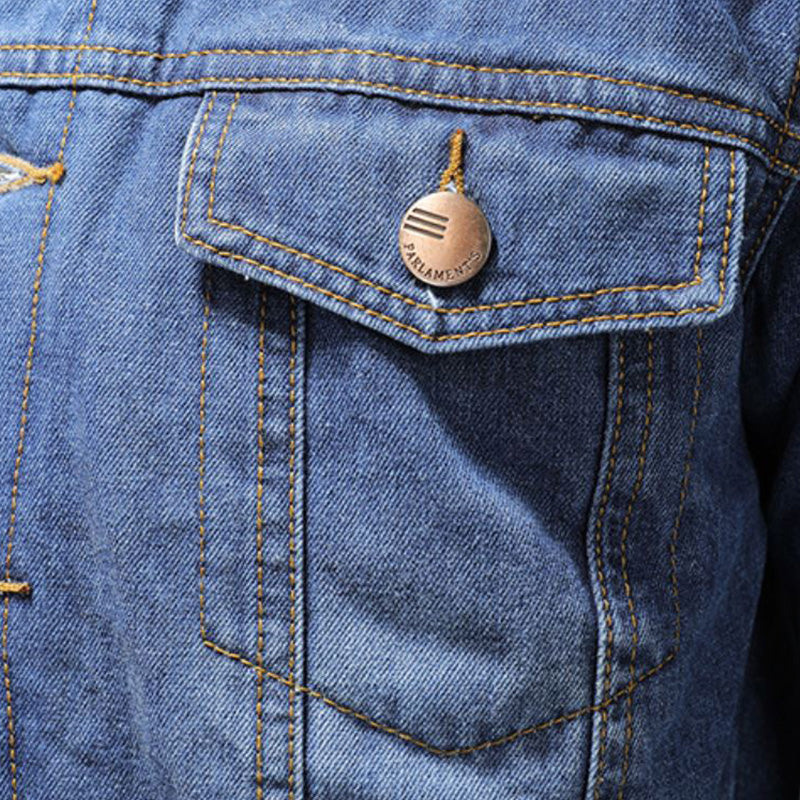 Jacinta Men's Denim Jacket – Insulating Lined Jean Jacket with Classic Modern Style