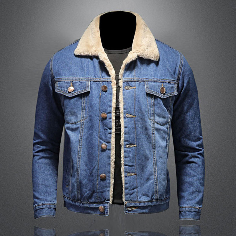 Jacinta Men's Denim Jacket – Insulating Lined Jean Jacket with Classic Modern Style