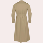 Leocadia Men's Trench Coat – Long Water-Resistant Coat with a Classic Cut & Refined Style
