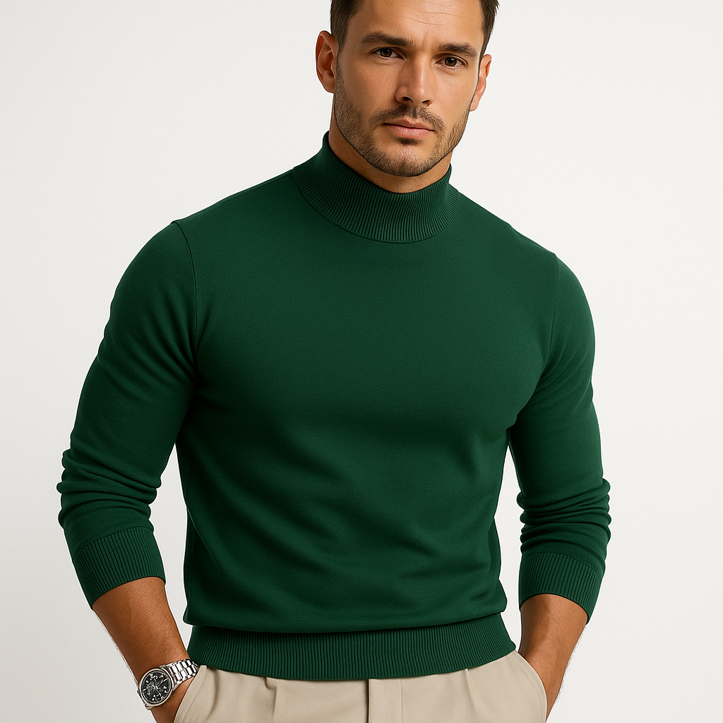 Hemlock Men's Turtleneck Sweater – Premium Soft-Knit Fabric in a Sleek, Contemporary Style