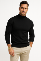 Hemlock Men's Turtleneck Sweater – Premium Soft-Knit Fabric in a Sleek, Contemporary Style