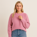 Jarethine Women's Cashmere Sweater – Gentle 100% Cashmere Knit in a Chic, Contemporary Style