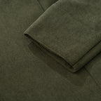 Valdemar Men's Corduroy Coat – Fitted Silhouette with Mandarin Collar & Sophisticated Side Slip Pockets