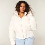 Ilaria Women's Winter Coat – Cozy Jacket with Removable Hood and Chic Fur-Trimmed Collar