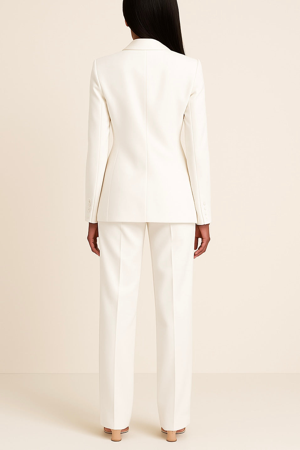 Siofra Women's Ensemble – Sophisticated Satin Pantsuit with a Comfortable Fit & Modern Style
