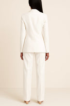 Siofra Women's Ensemble – Sophisticated Satin Pantsuit with a Comfortable Fit & Modern Style