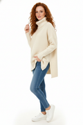 Lorcan Women's Turtleneck Sweater – Ultra-Soft Oversized Knit with Tall Collar & Chic Style