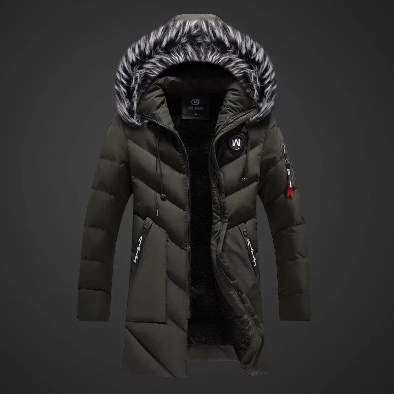 Una Men's Winter Coat – Cozy Insulation, Water-Repellent Fabric & Adjustable Hood