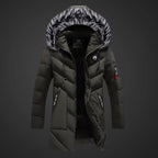 Una Men's Winter Coat – Cozy Insulation, Water-Repellent Fabric & Adjustable Hood