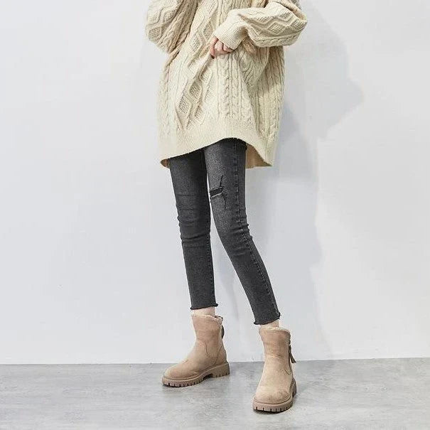 Ondine Women's Winter Boots – Cozy Soft-Suede Boots with Cozy Lining & Non-Slip Sole
