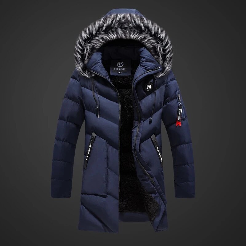 Una Men's Winter Coat – Cozy Insulation, Water-Repellent Fabric & Adjustable Hood