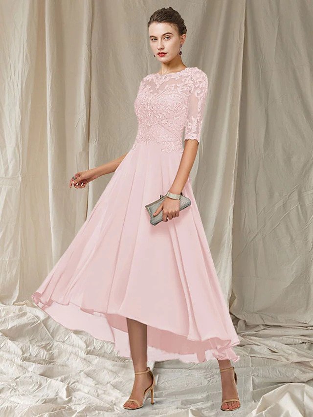 Hesper Women's Evening Gown – Refined Long Lace Dress with Flattering Fit for Festive Occasions