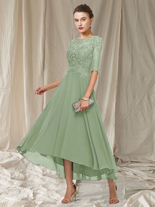 Hesper Women's Evening Gown – Refined Long Lace Dress with Flattering Fit for Festive Occasions
