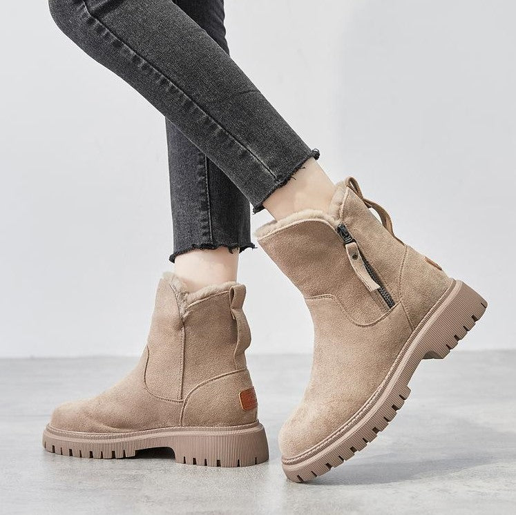 Ondine Women's Winter Boots – Cozy Soft-Suede Boots with Cozy Lining & Non-Slip Sole