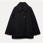 Freyja Women's Coat – Refined, Cozy Oversized Wool Coat for Winter
