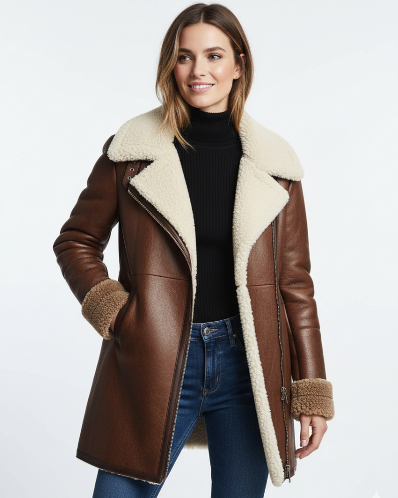 Brennus Women's Winter Coat – Refined Everyday Outerwear with Versatile Styling