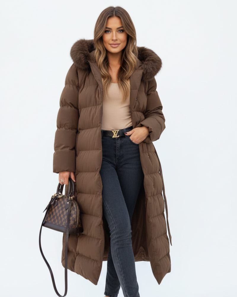 Rasmus Long Coat for Women – Insulating Water-Repellent Winter Jacket with Hood & Refined Cut