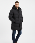 Hjalmar Men's Long Puffer Coat – Cozy Winter Jacket with Hood & Protective Fit