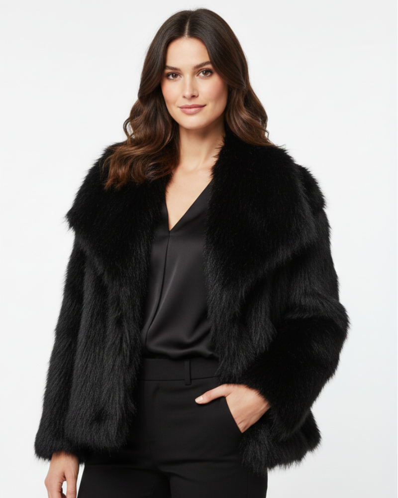 Quendolyn Faux-Fur Coat for Women – Gentle & Insulating Winter Jacket with Relaxed, Sophisticated Fit