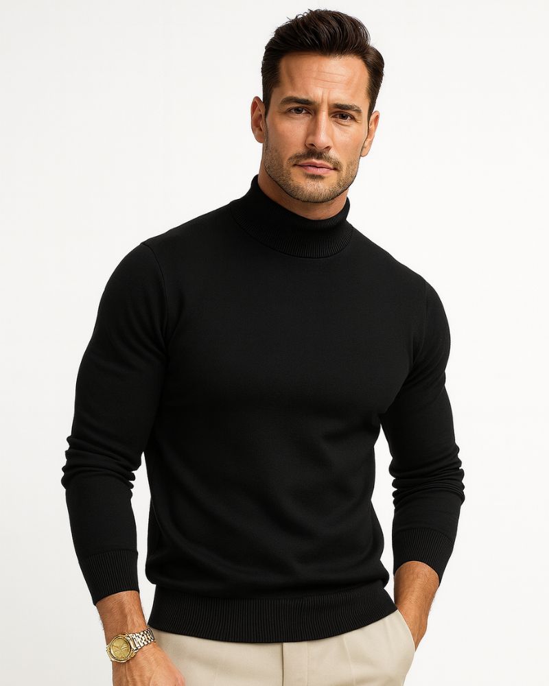 Hemlock Men's Turtleneck Sweater – Premium Soft-Knit Fabric in a Sleek, Contemporary Style