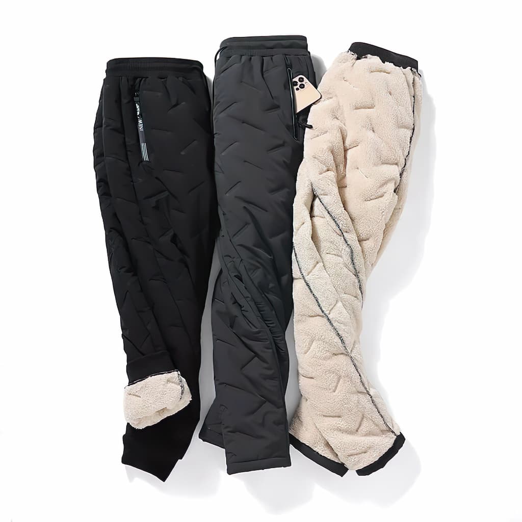 Nastasia Women's Thermal Pants – Waterproof Winter Joggers with Plush Fleece Lining & Handy Pockets