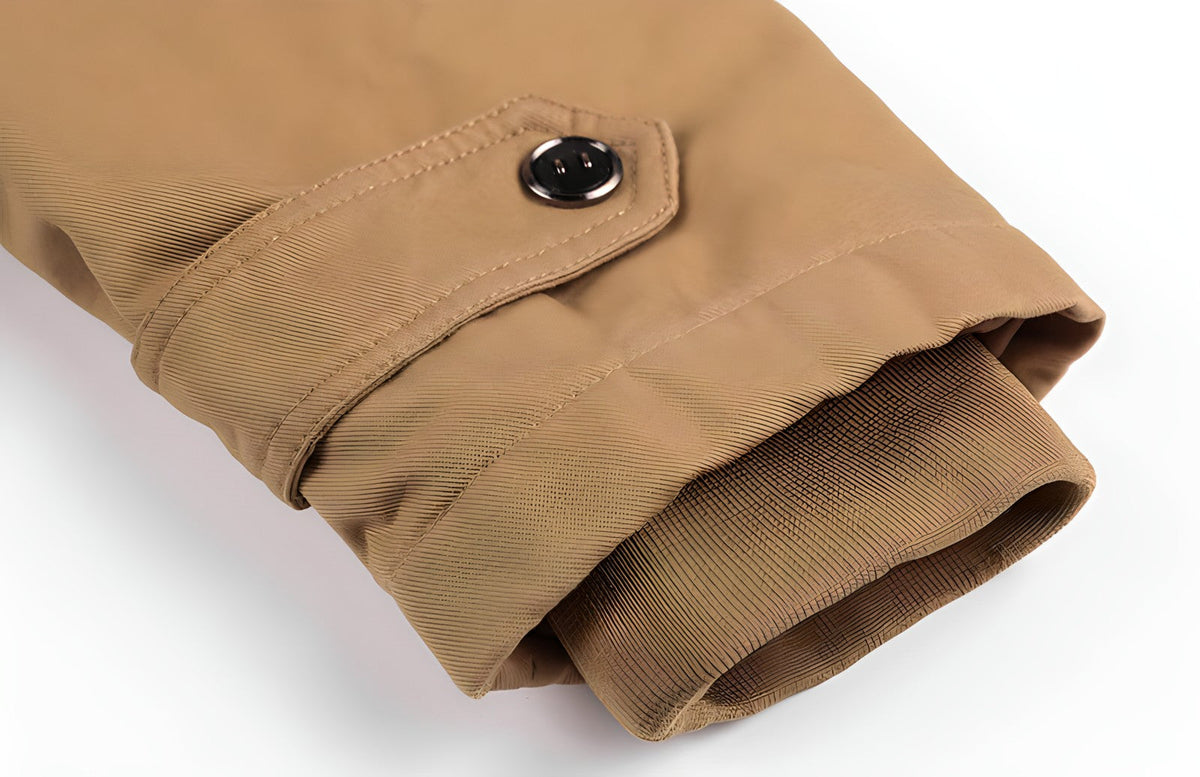 Theodric Men's Military Jacket – Waterproof Coat with Fleece Lining & Adjustable Waist