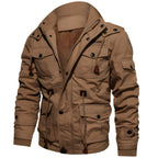 Theodric Men's Military Jacket – Waterproof Coat with Fleece Lining & Adjustable Waist