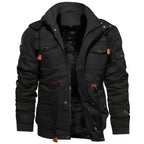 Theodric Men's Military Jacket – Waterproof Coat with Fleece Lining & Adjustable Waist