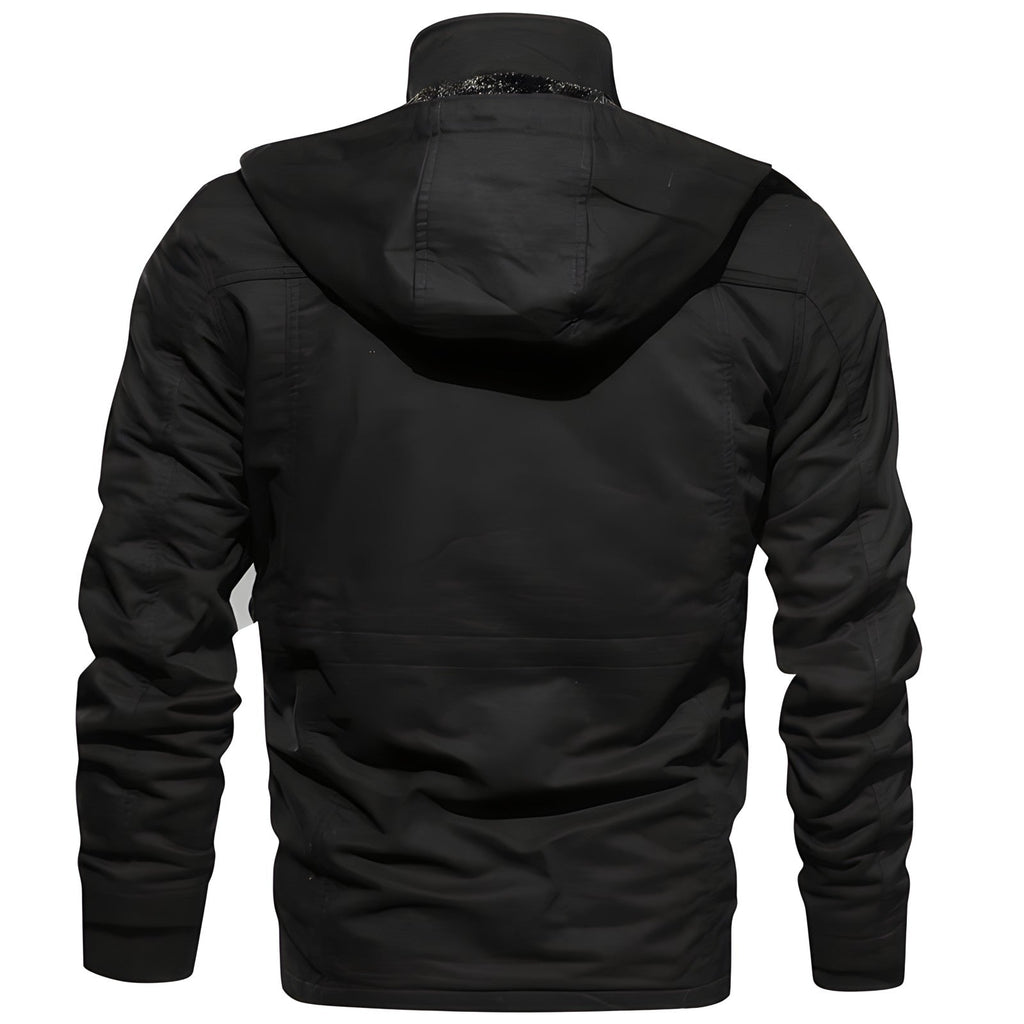 Theodric Men's Military Jacket – Waterproof Coat with Fleece Lining & Adjustable Waist