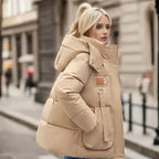 Endymion Women's Waterproof Puffer Coat – Cozy Winter Jacket with Hood and Relaxed Loose Silhouette