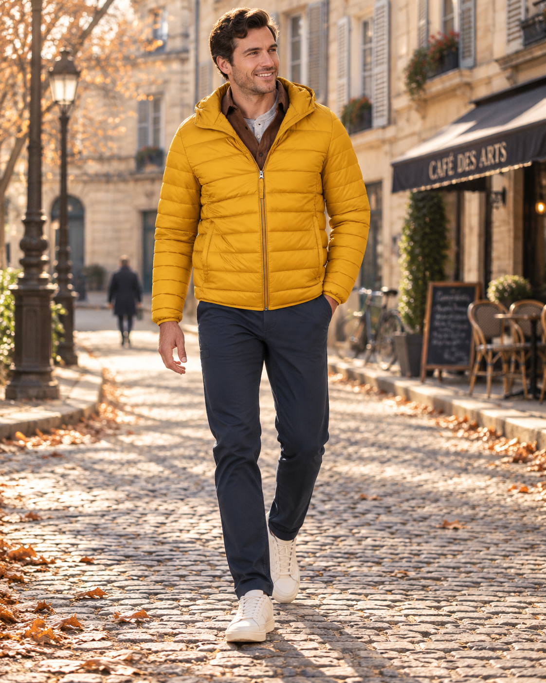 Edward Men's Packable Puffer Jacket – Hooded, Full Zip & Zipped Pockets