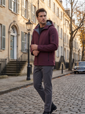 Vireo Men's Waterproof Softshell Jacket – Fleece-Lined Interior, With Hood & 5 Handy Pockets