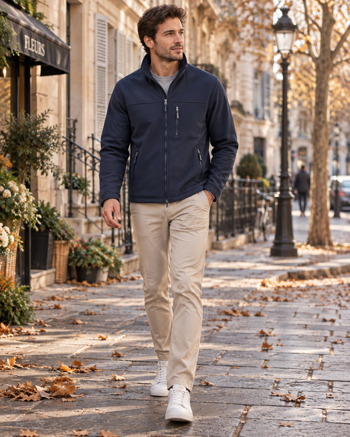 Corvin Men's Waterproof Softshell Jacket – Fleece-Lined Interior, 4-Way Stretch & 4 Handy Pockets