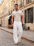 Cameron Men's Baggy Sweatpants – Wide Leg, Drawstring Waist & Side Pockets