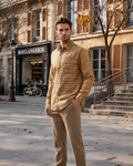 Arthur Men's Plaid Flannel Shirt – 100% Cotton Long Sleeve Button-Up with Chest Pocket