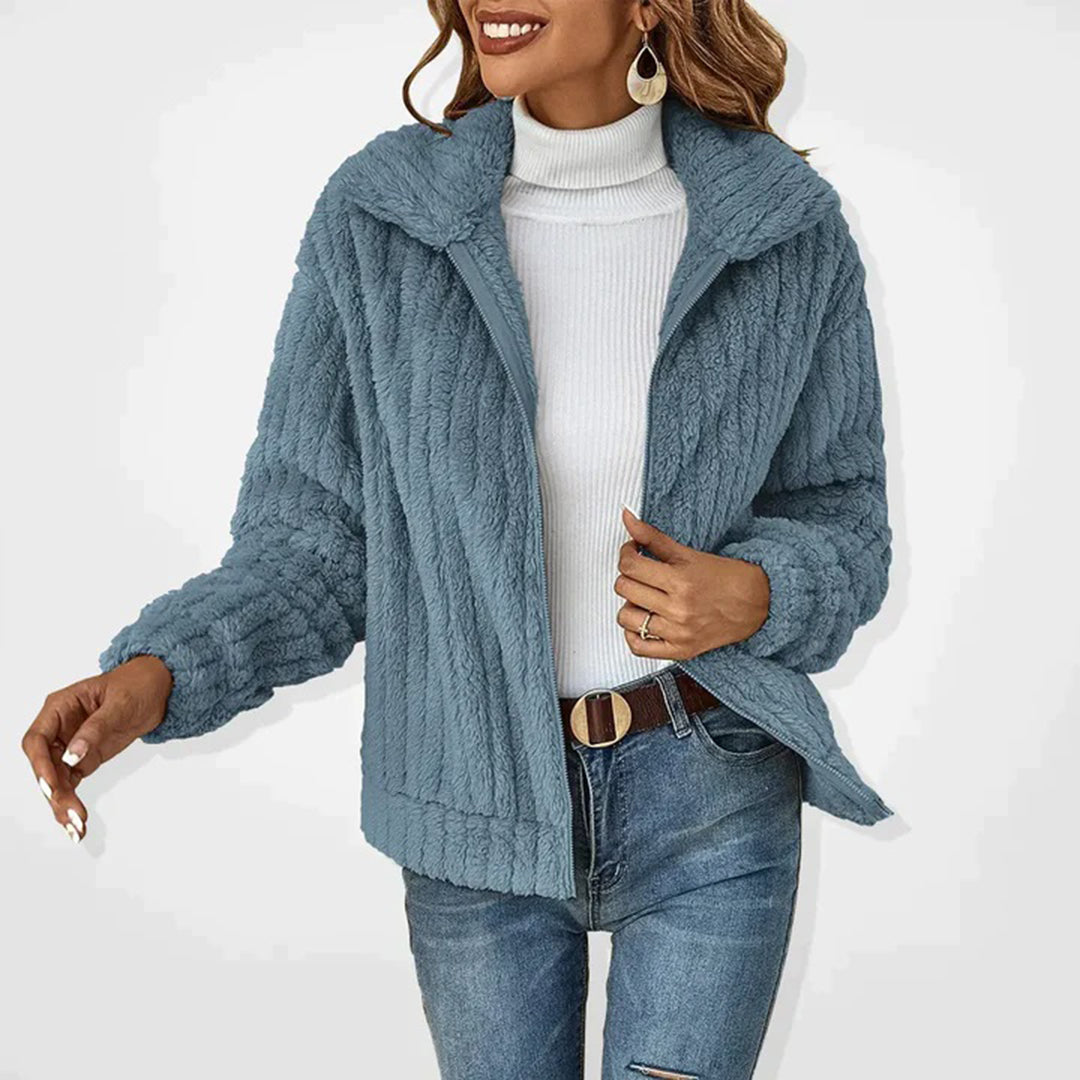 Vivienne Long Fleece Vest for Women – Cozy, Refined with Zip-Up Front and Convenient Handy Pockets