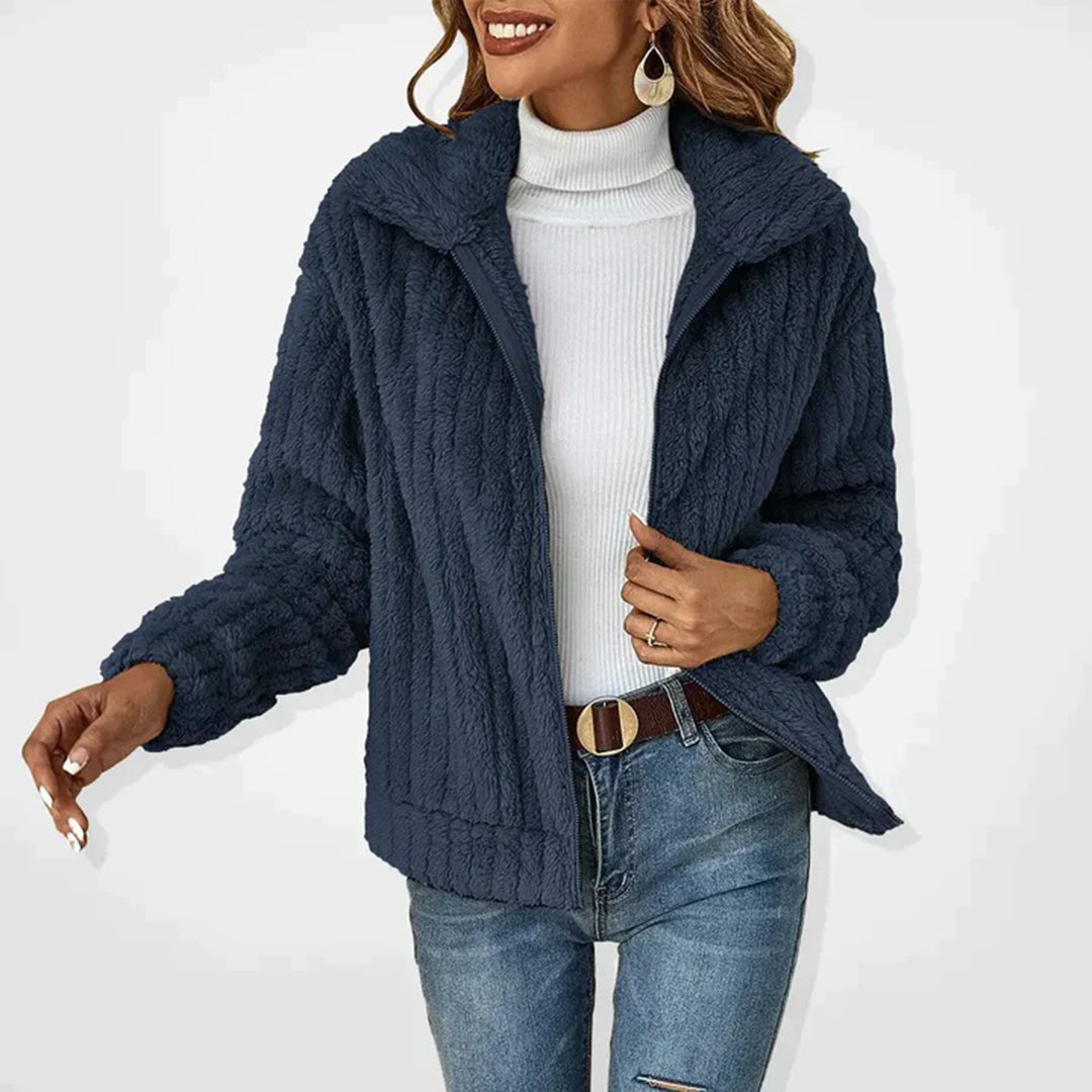 Vivienne Long Fleece Vest for Women – Cozy, Refined with Zip-Up Front and Convenient Handy Pockets