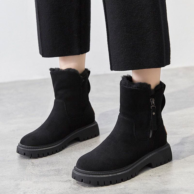 Ondine Women's Winter Boots – Cozy Soft-Suede Boots with Cozy Lining & Non-Slip Sole