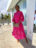 Mathilde Refined Women's Dress – Lace Dress with Full-Length Sleeves for a Chic Night Out
