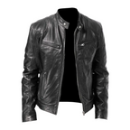 Kaspar Men's Leather Jacket – Sleek & Long-Lasting Bomber with a Modern, Cozy Style